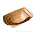 Custom Paper Boat Tray Container Disposable Recyclable Tray